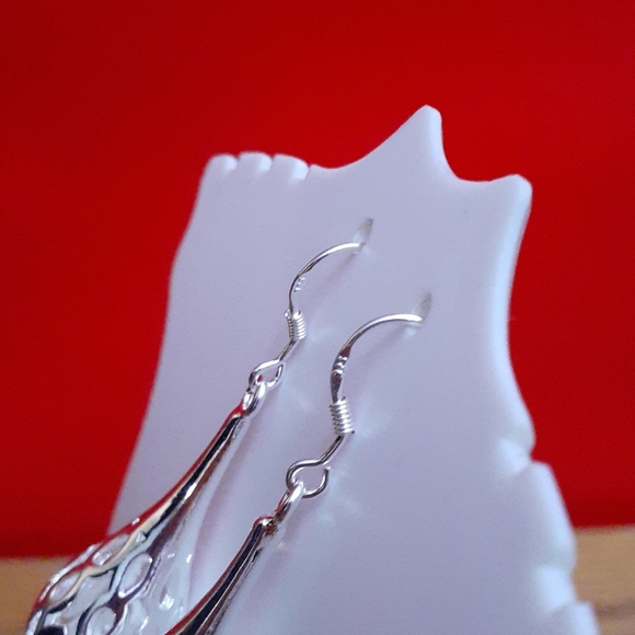 🆕 Sterling silver open work earrings 🌹 - Picture 11 of 16